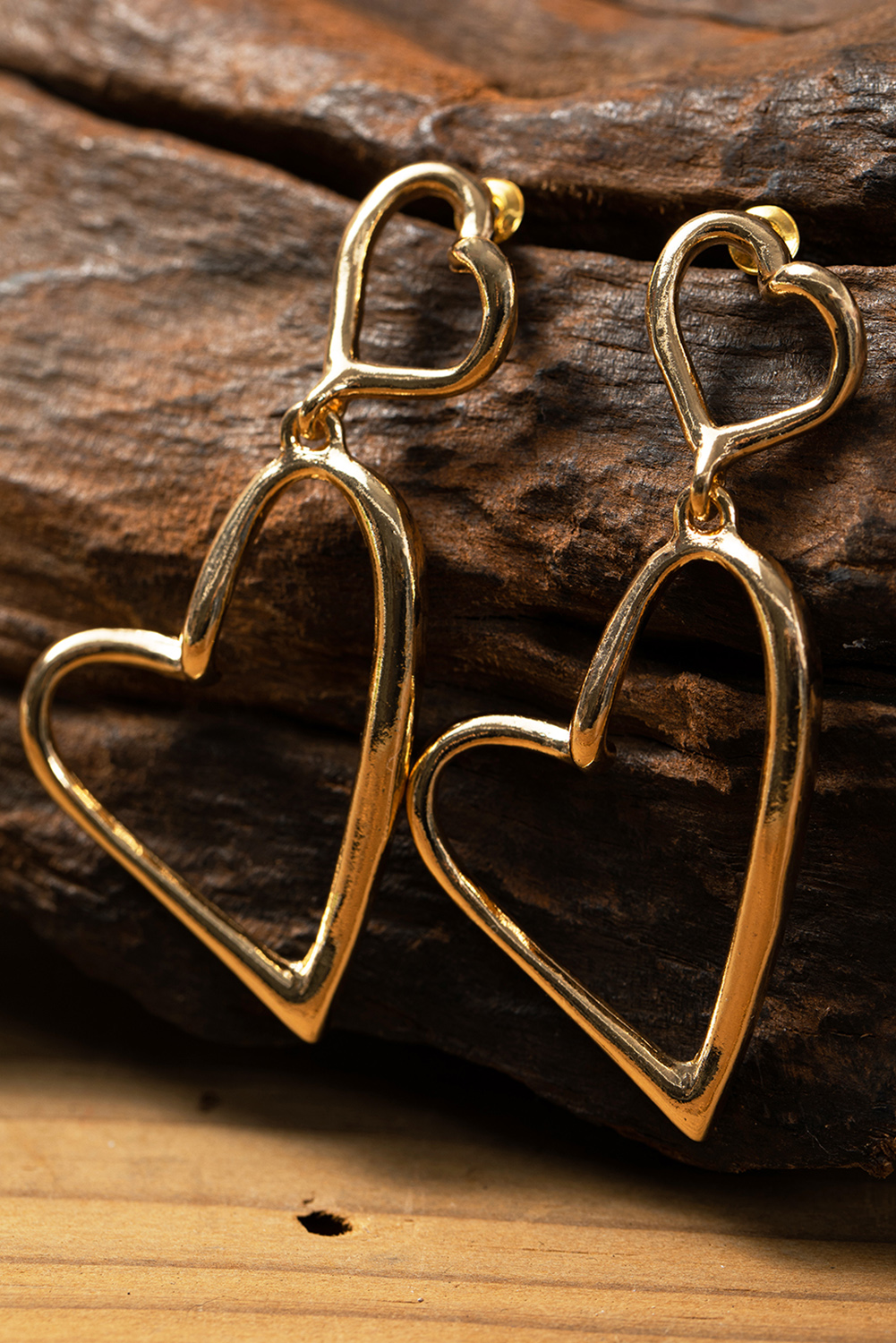 Red Valentines Day Heart Shape Tiered Dangle Earring - loveforevers