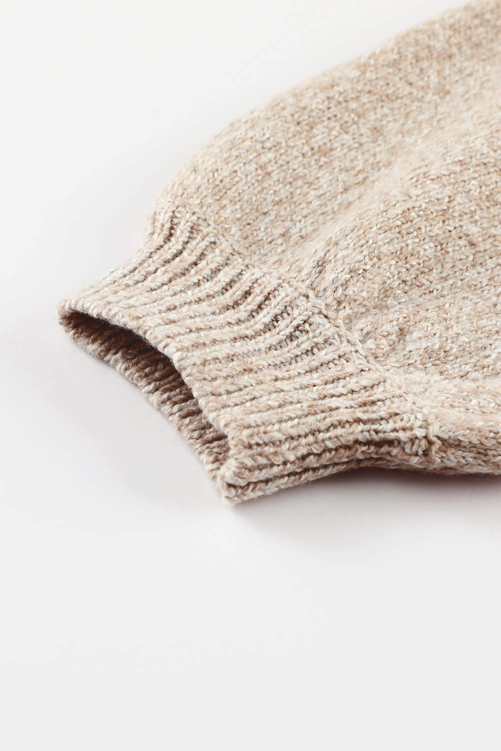 Sky Blue Eyelet Pattern Detail V Neck Drop Shoulder Sweater - loveforevers