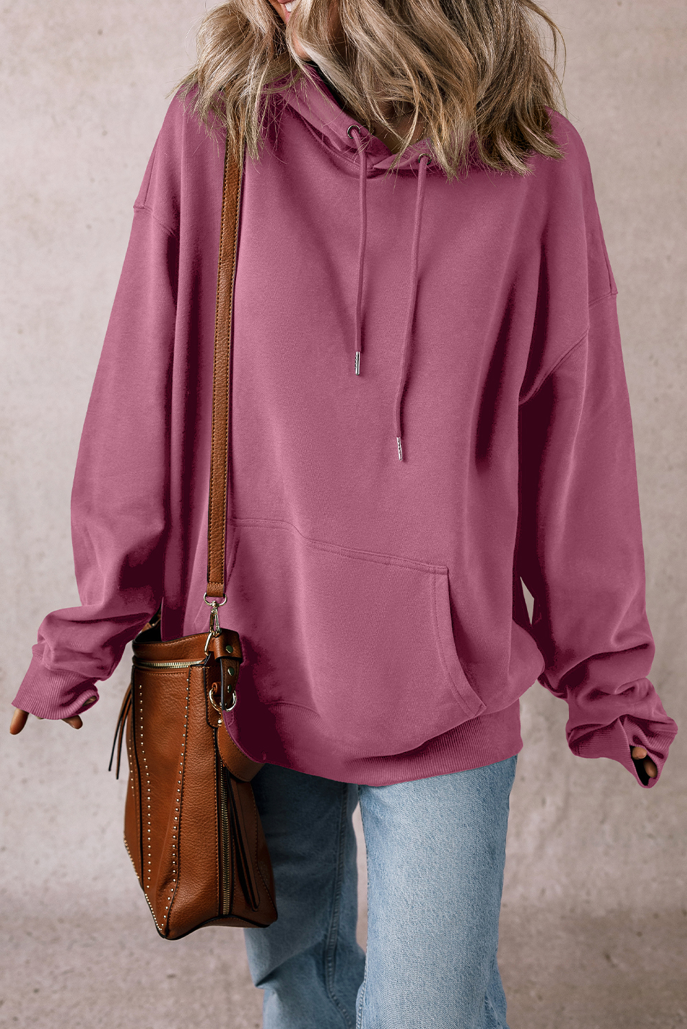 Valerian Fleece Lined Kangaroo Pocket Drawstring Chunky Hoodie - loveforevers