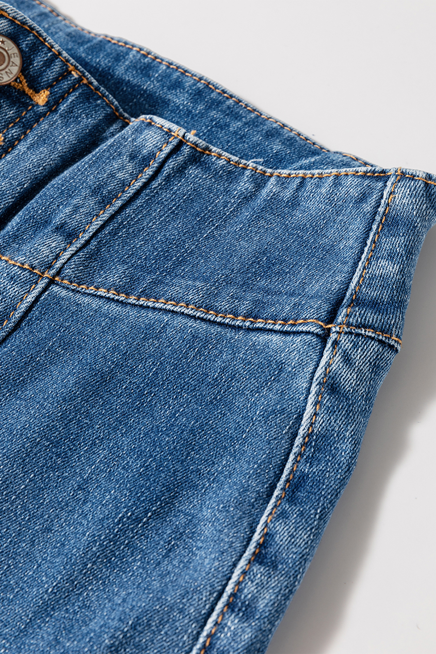 Coffee High Waist Button Fly Seamed Raw Hem Flare Jeans - loveforevers