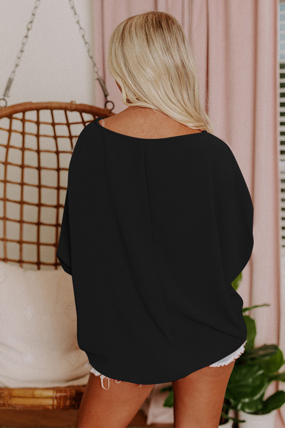 Green Smocked Wrist Shift Top - loveforevers