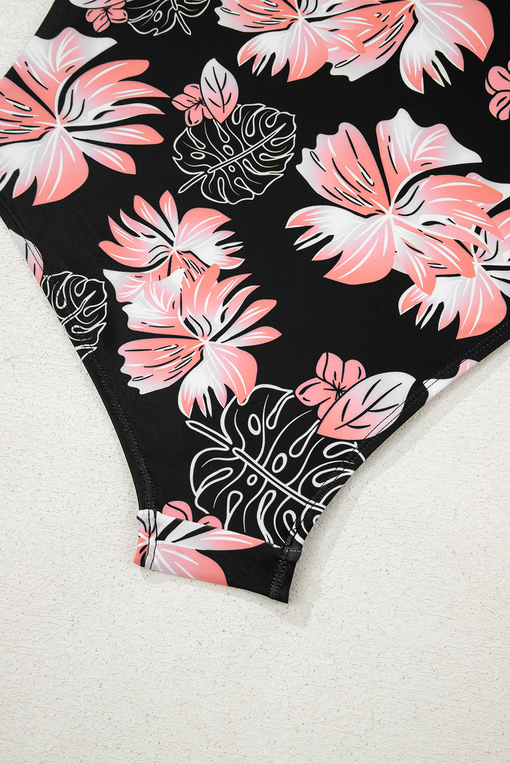 Black Square Neck Ruched Tommy Control One Piece Swimsuit - loveforevers
