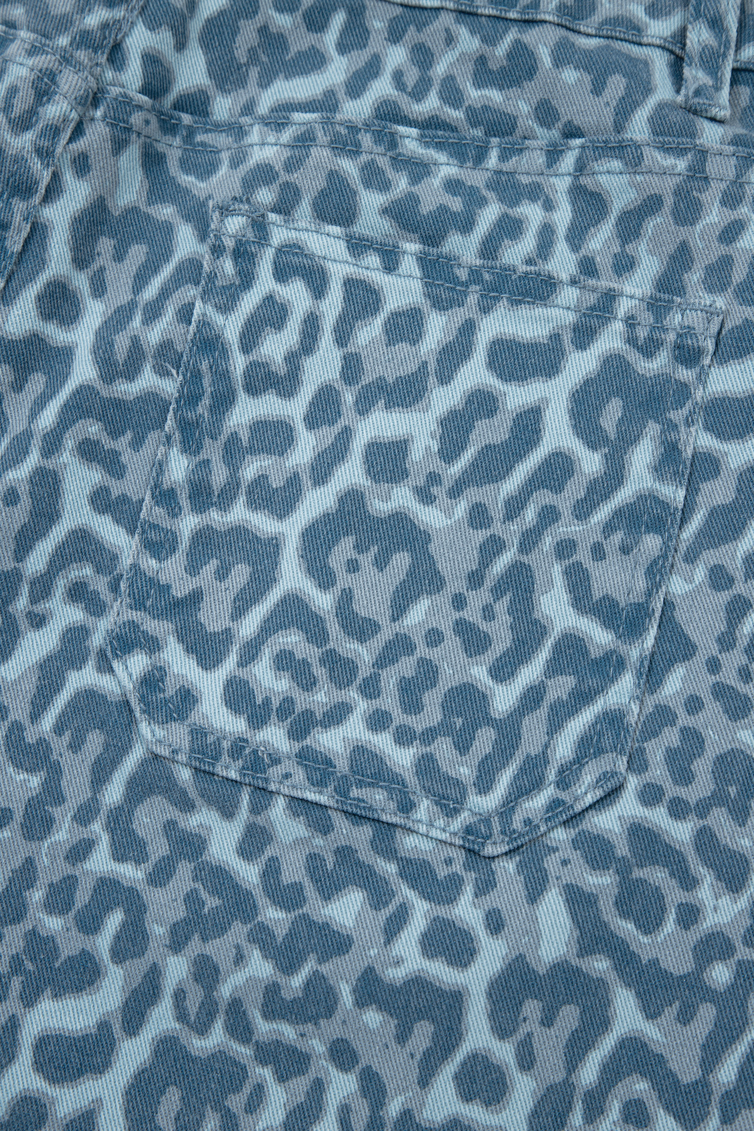 Rose Leopard Frayed Edge Wide Leg High Waist Jeans - loveforevers