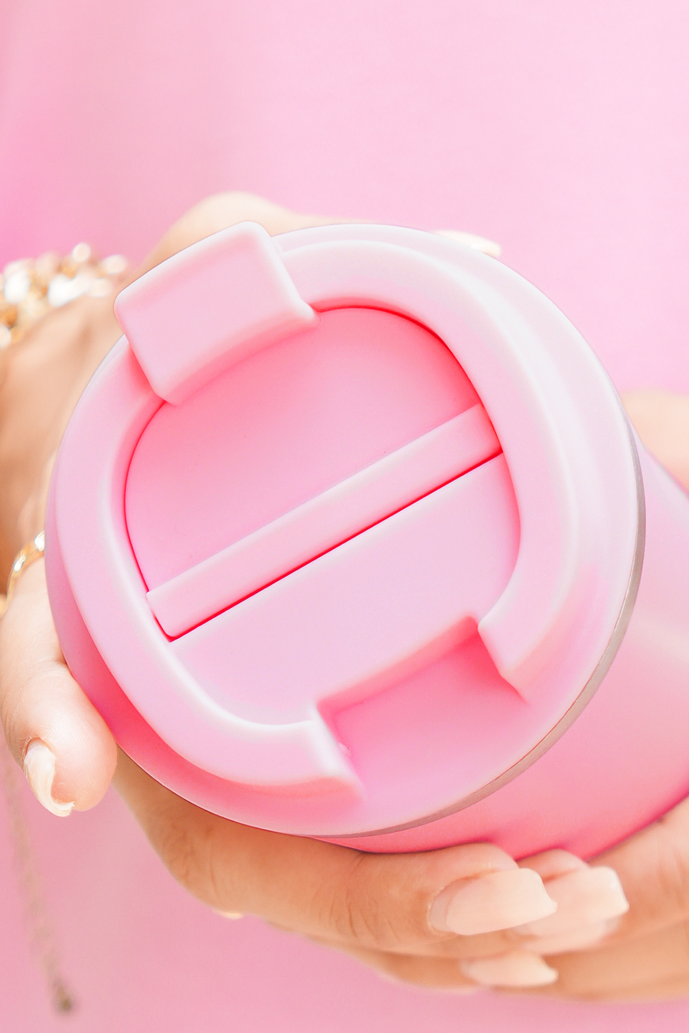 Pink 510ml Stainless Steel Insulated Reusable Travel Coffee Cup - loveforevers