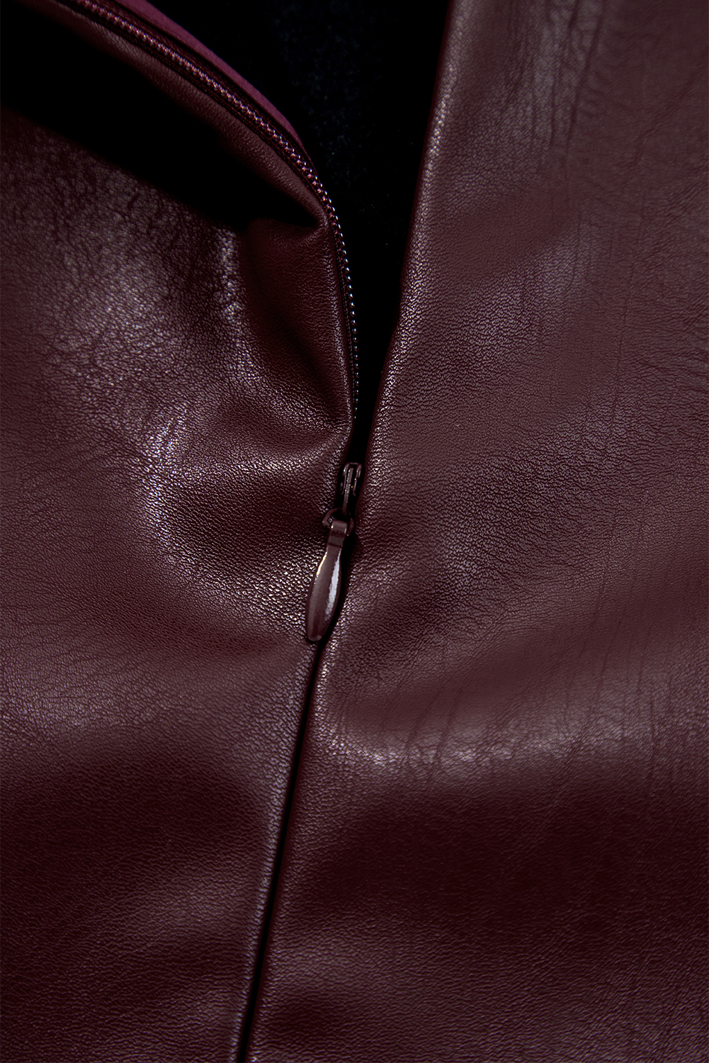 Wild Ginger  Vegan Leather Sleeveless Mini Dress - loveforevers