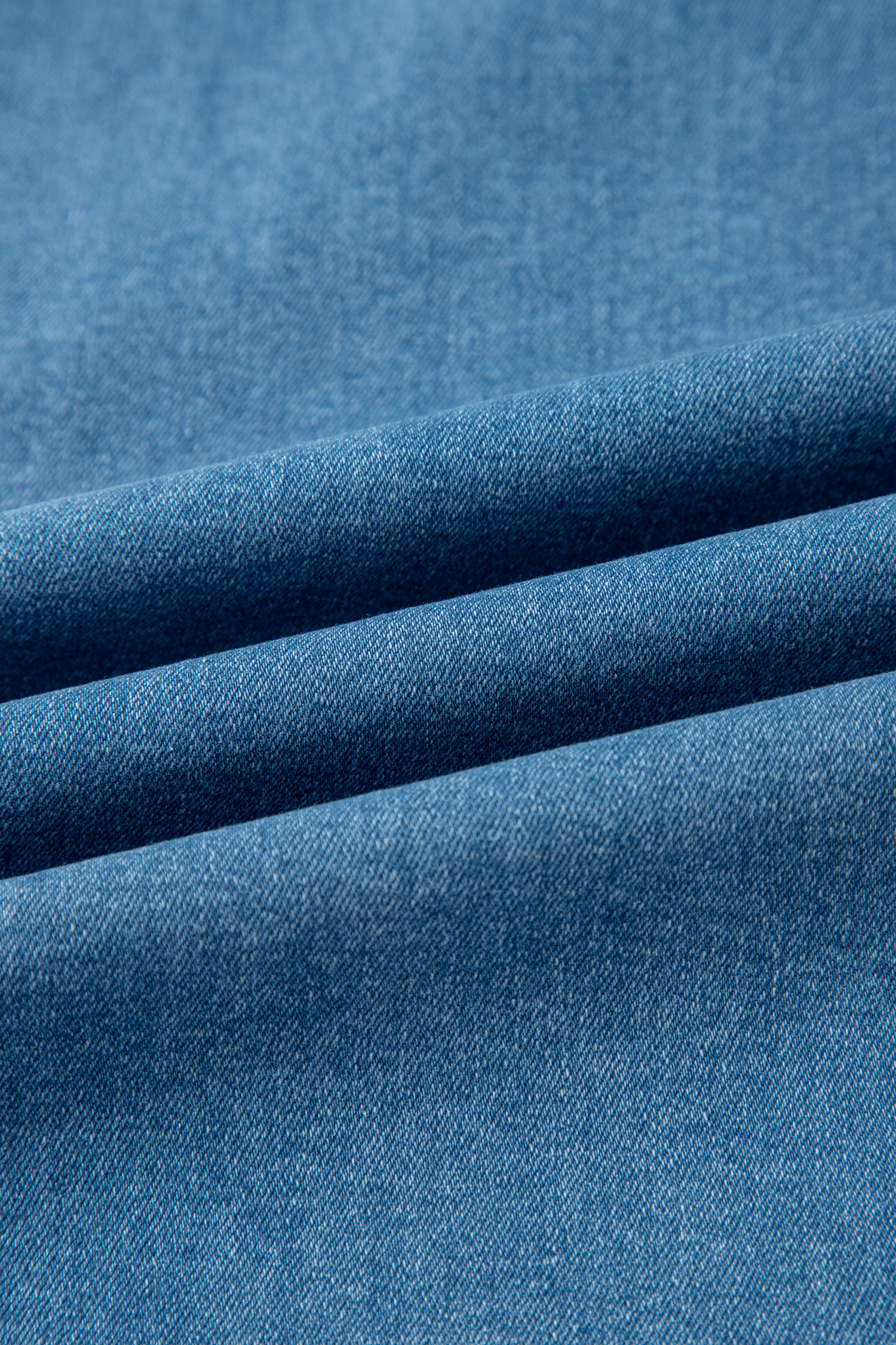 Dusk Blue Retro Washed Patch Pocket Loose Jeans - loveforevers