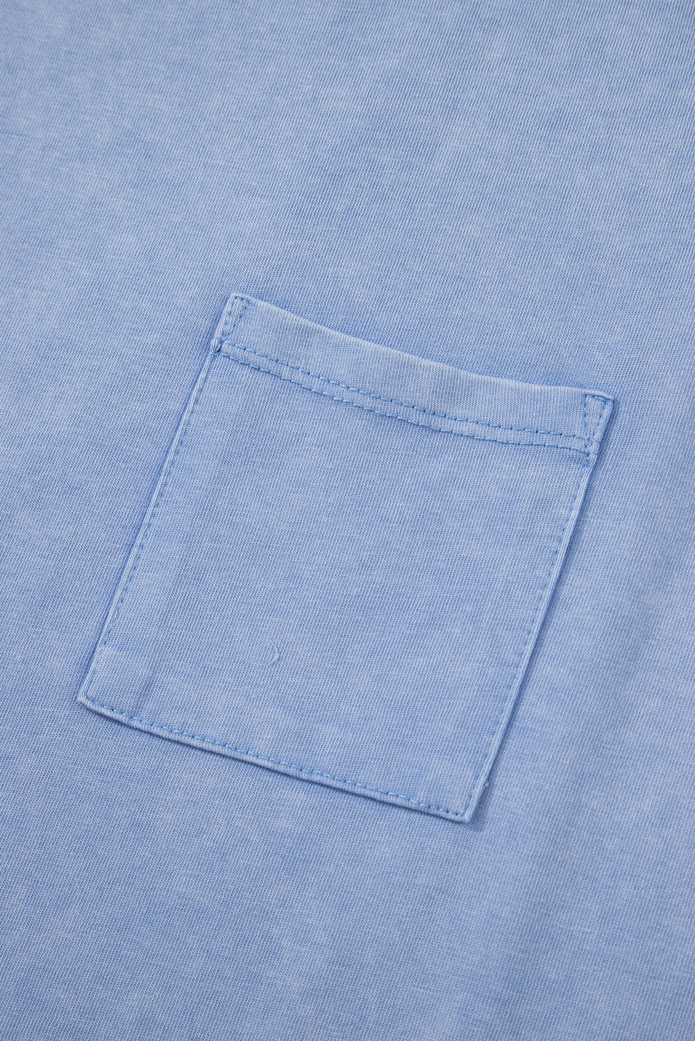 Beau Blue Mineral Wash Patched Chest Pocket Casual Tank Top - loveforevers