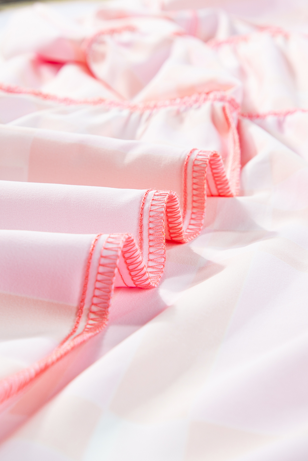 Pink Boho Gingham Tied Straps Smocked Maxi Dress - loveforevers