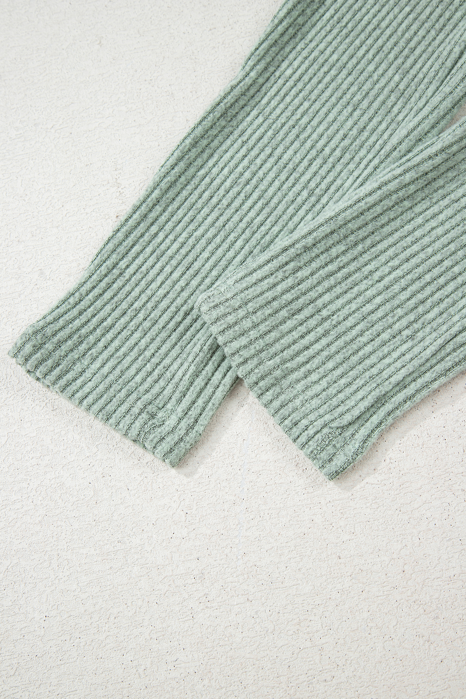 Black Ribbed Notched Neck Knit Long Sleeve Leggings Two Pieces Lounge Set - loveforevers