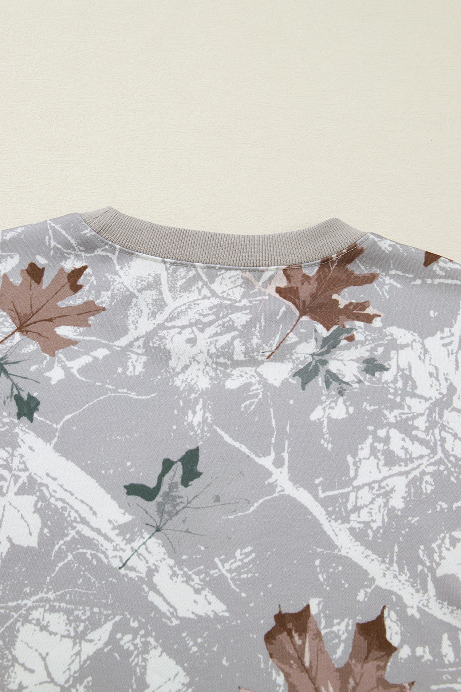 Beige Camo Print Baggy Drawstring Jogger Sweatpants - loveforevers