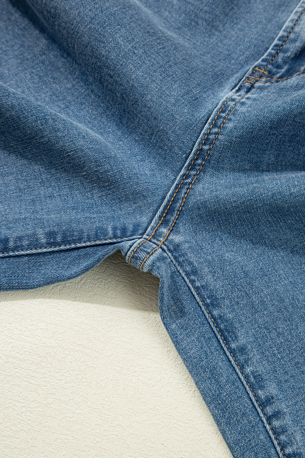 Dusk Blue Medium Wash Super Wide Leg Denim Pants - loveforevers