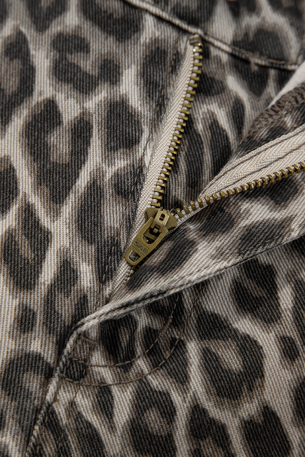 Yellow Leopard Straight Loose Leg Jeans - loveforevers