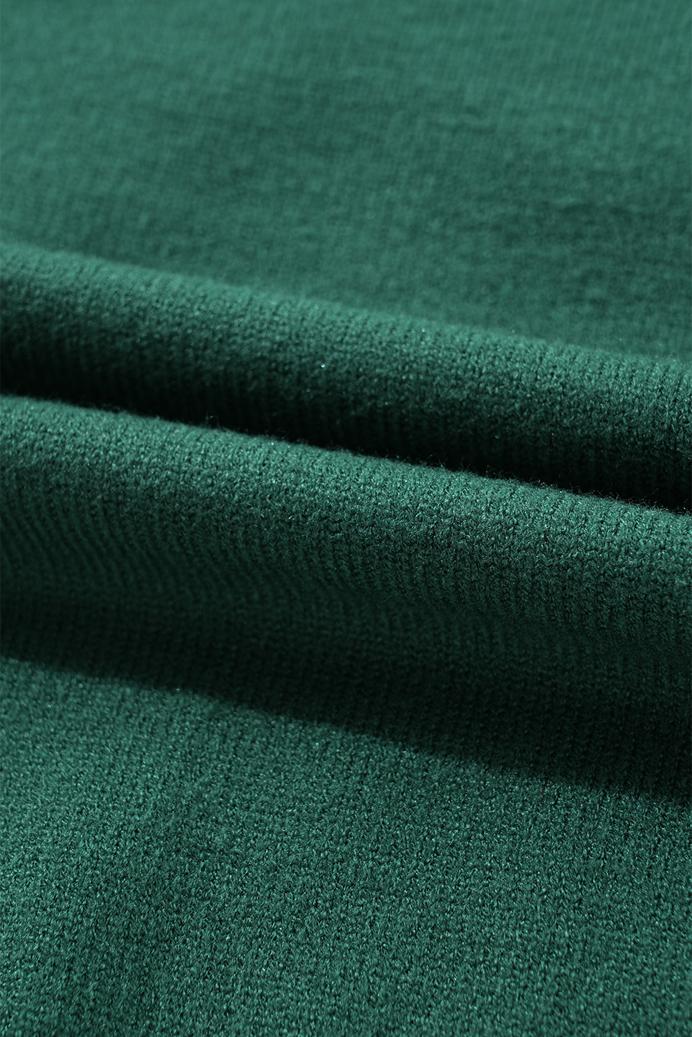 Blackish Green Pearl Beaded Merry Casual Sweater - loveforevers