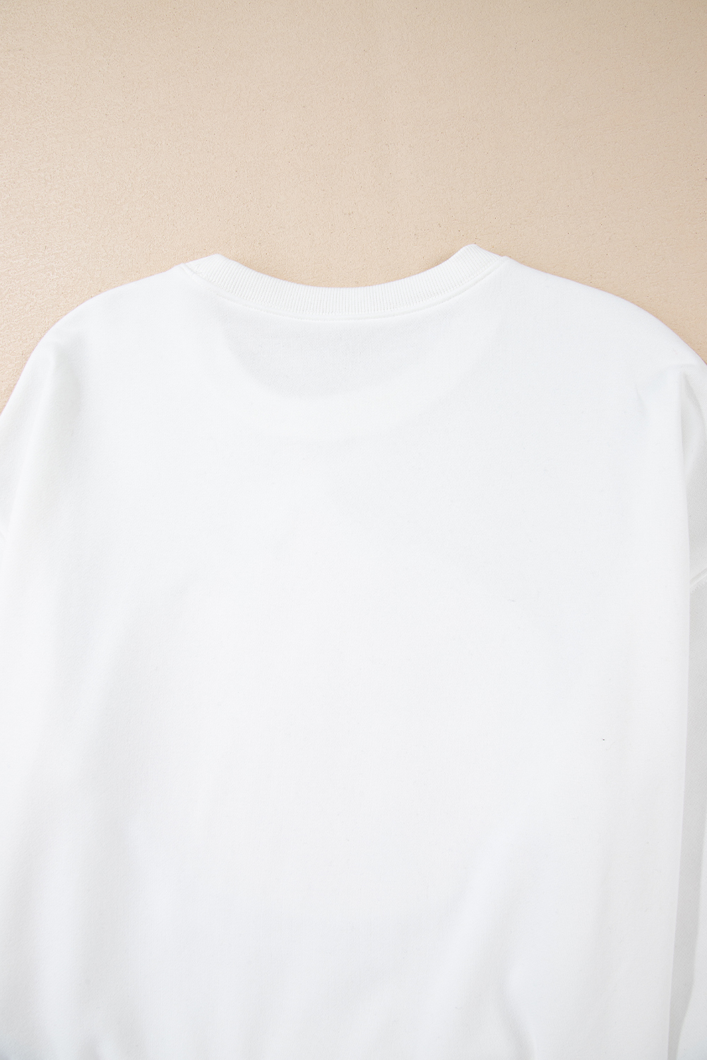White Terry Halloween Pumpkin Patched Pattern Pullover Sweatshirt - loveforevers