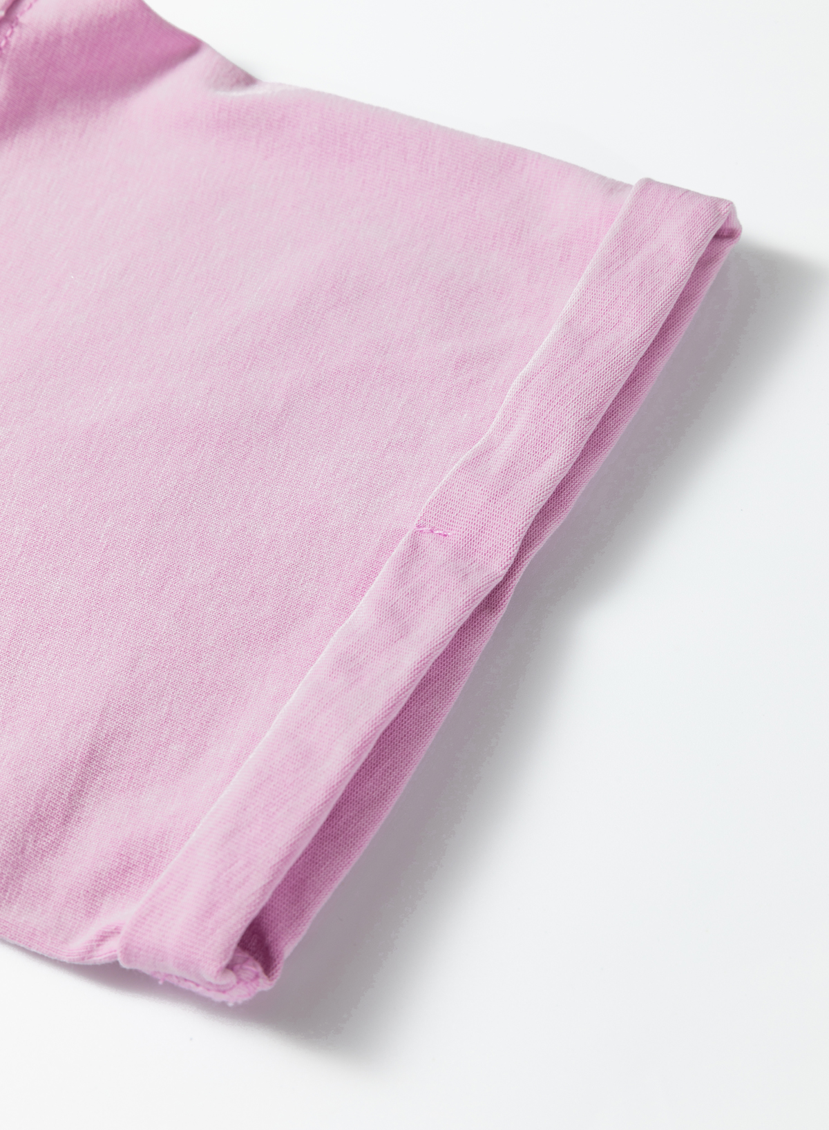Lavendula Mineral Wash Drop Shoulder Raw Edge Loose Tee - loveforevers