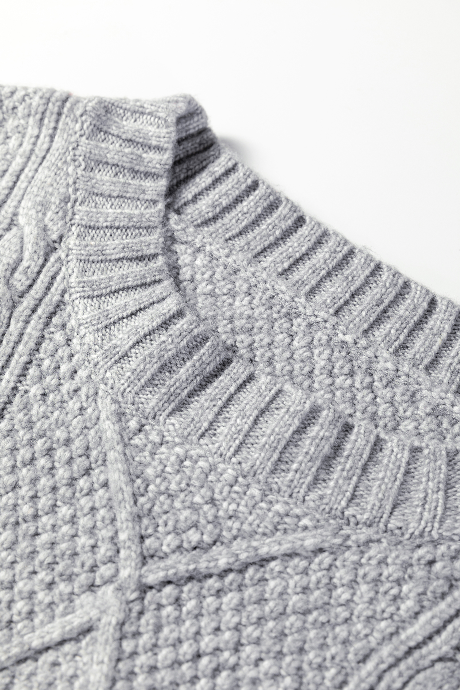 Parchment Cable Knit Drop Shoulder Loose Fit Sweater Dress - loveforevers