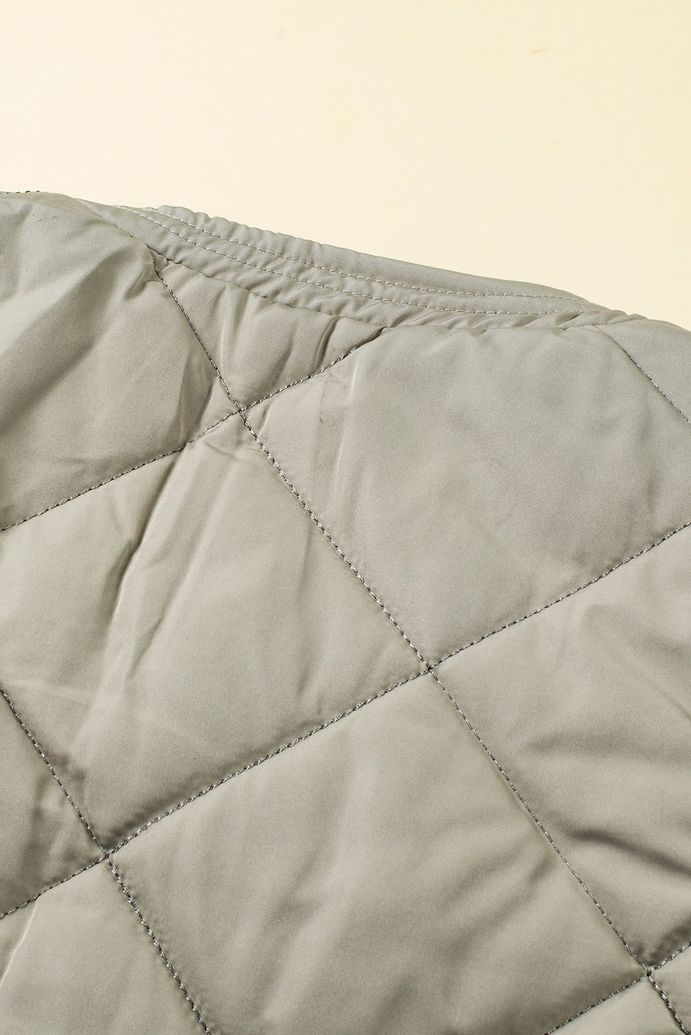 Green Quilted Snap Button Hooded Puffer Coat - loveforevers
