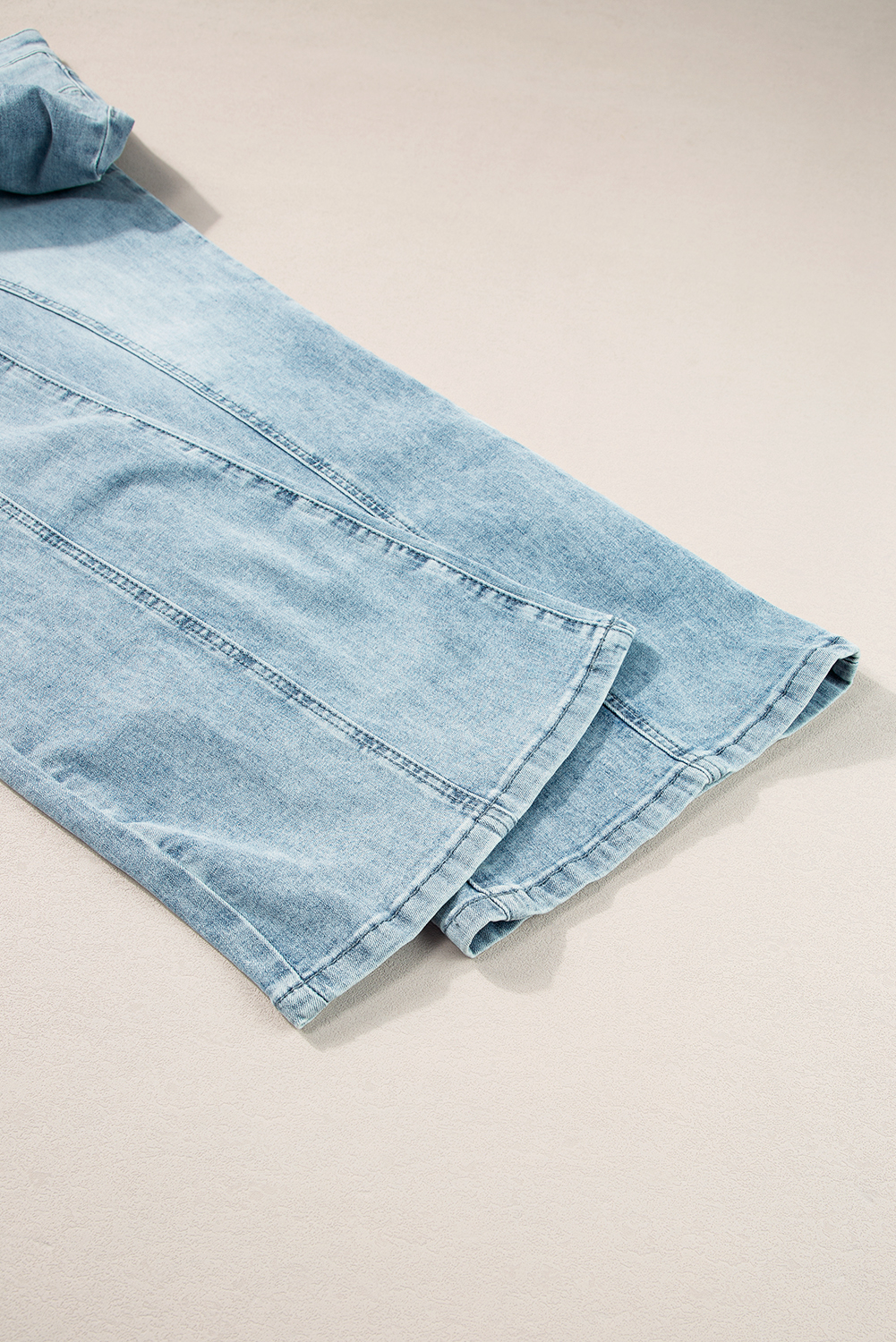 Dusk Blue Acid Wash Extra Wide Leg High Waist Long Jeans - loveforevers