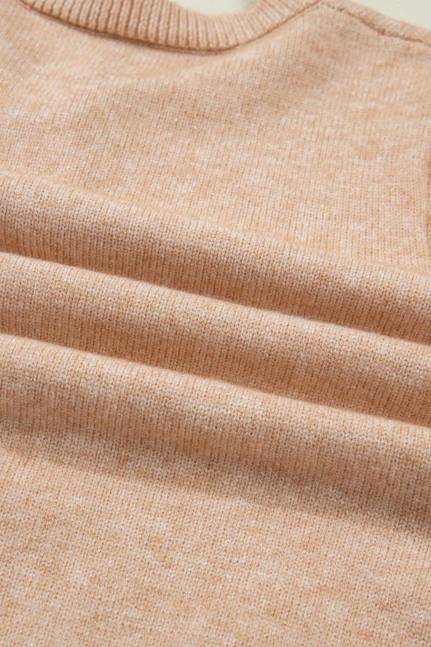Oatmeal Ruffle Trim Gold Button Sweater Cardigan - loveforevers