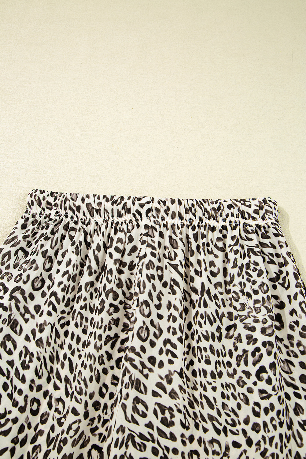 Brown Leopard Drawstring Elastic Waistband Loose Pants - loveforevers