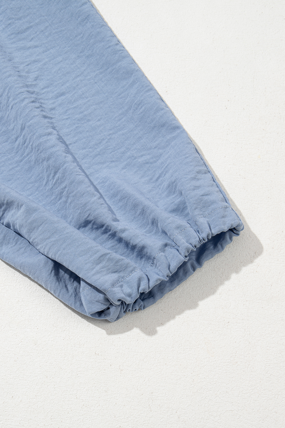 Myosotis Drawstring Elastic Waistband Pleated Loose Pants - loveforevers