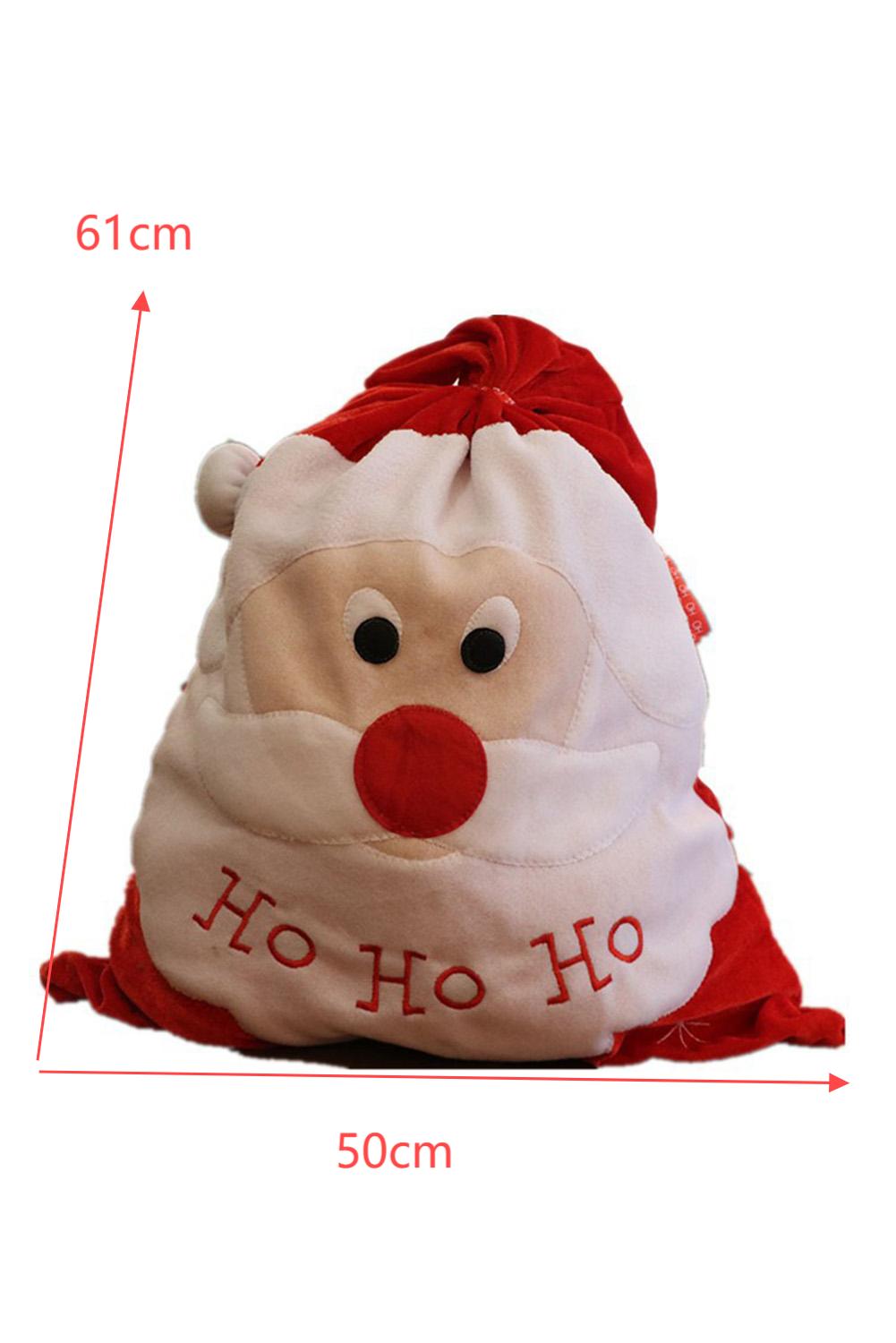 Red HO HO HO Santa Claus Christmas Gift Bag - loveforevers