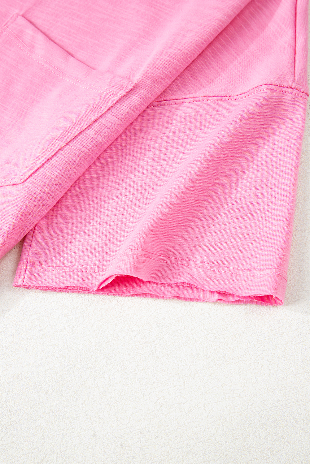 Sachet Pink Loose Fit Half Sleeve T Shirt and High Waist Skirt Set - loveforevers