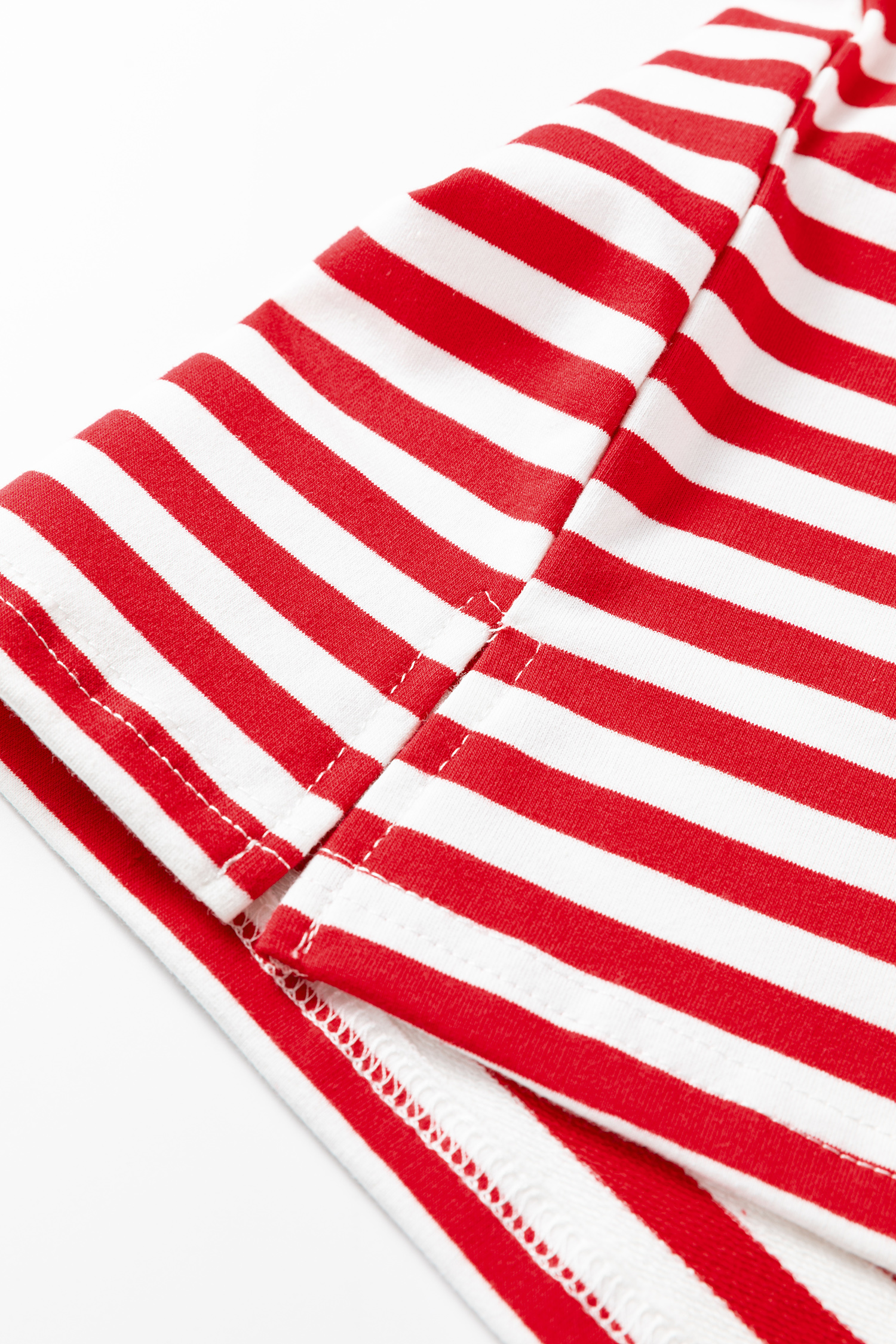 Red Stripe Drop Shoulder Long Sleeve Top Lounge Pants 2pcs Set - loveforevers