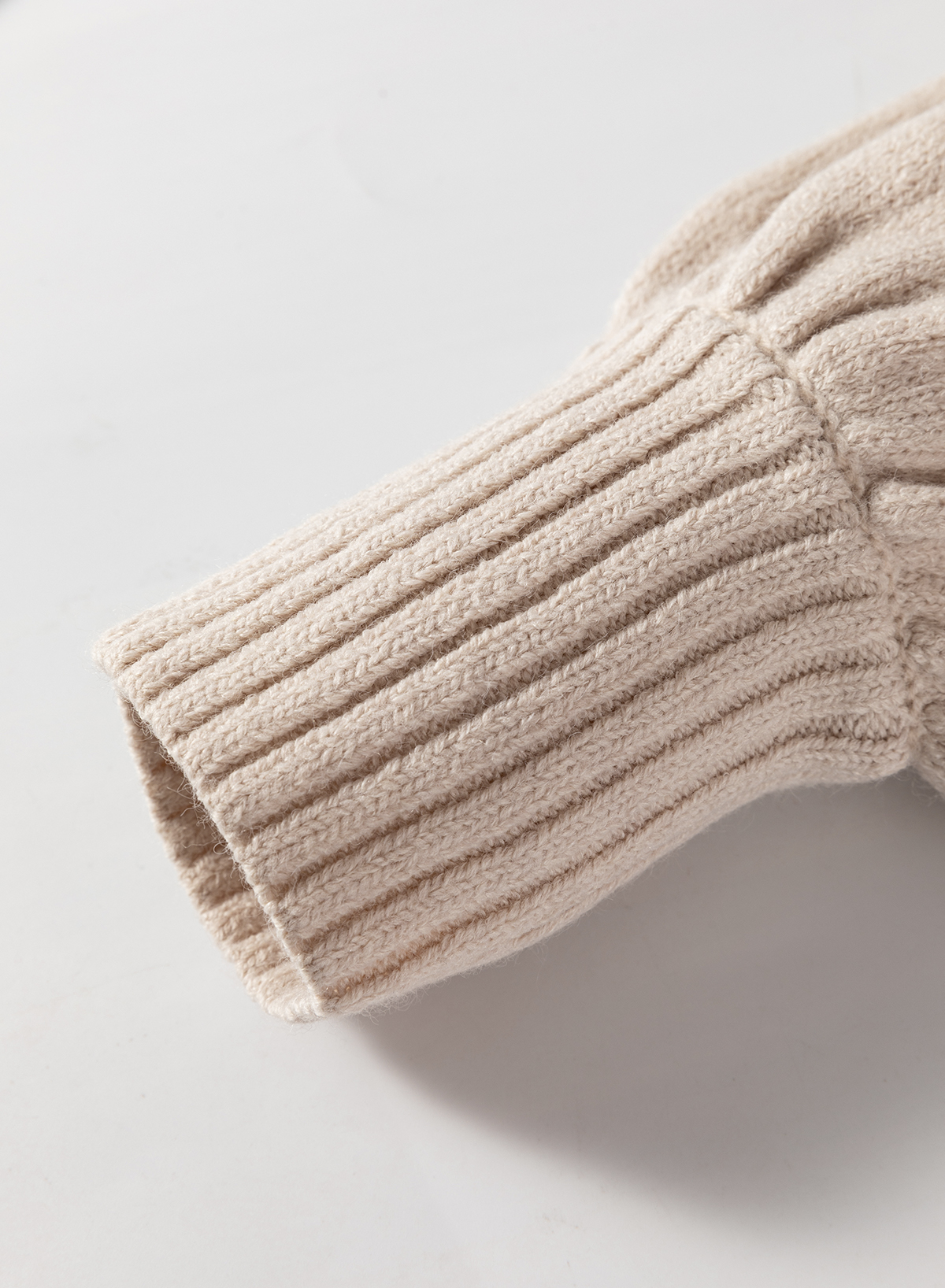Beige Side Pockets Open Front Long Knitted Cardigan - loveforevers