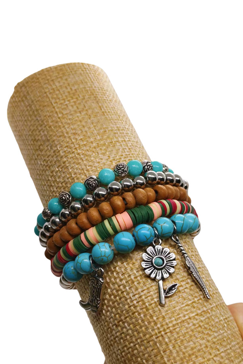 Turquoise Beading Western Multi Layer Bracelet - loveforevers