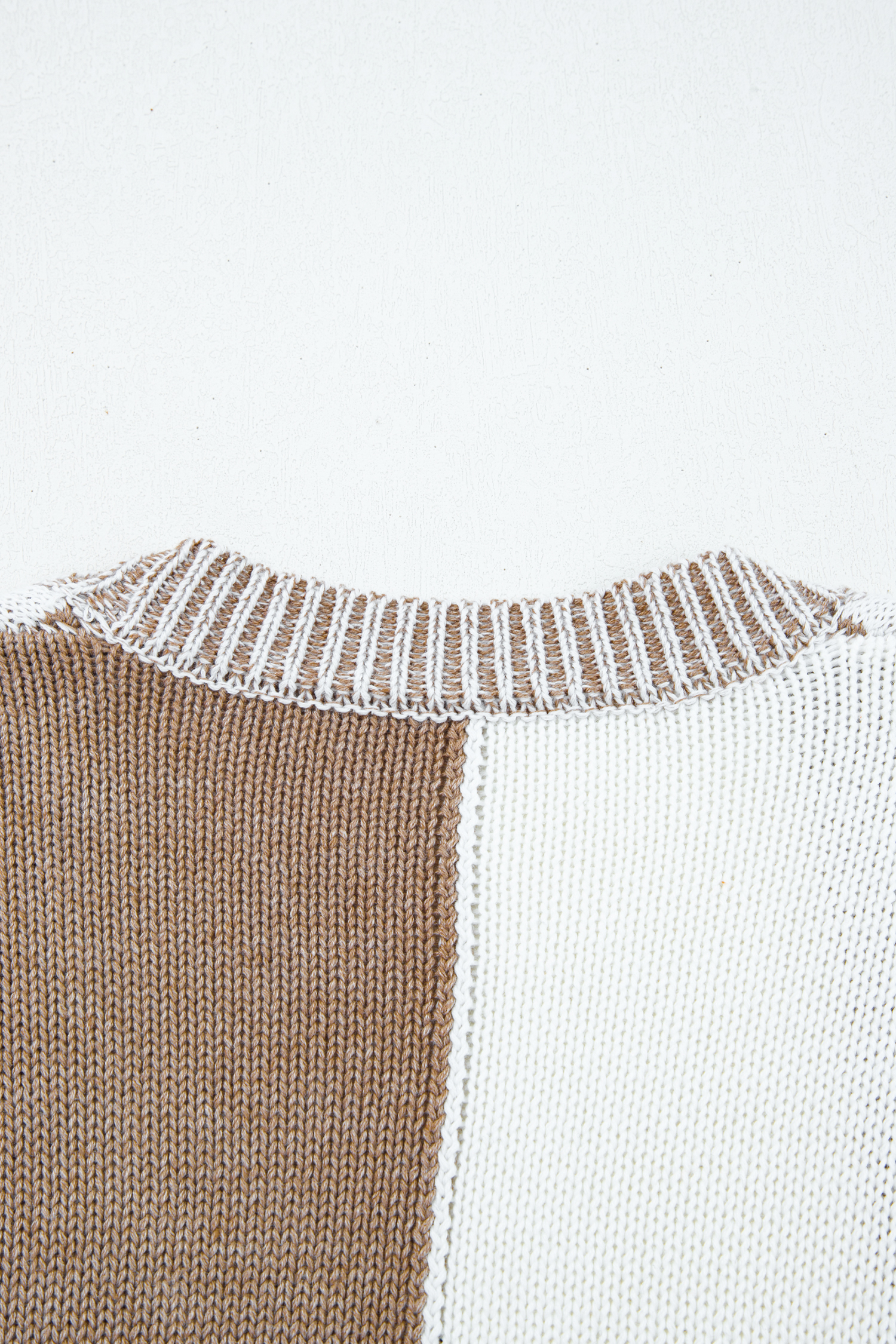 Brown Plus Size Checkered Bubble Sleeve Drop Shoulder Open Cardigan - loveforevers