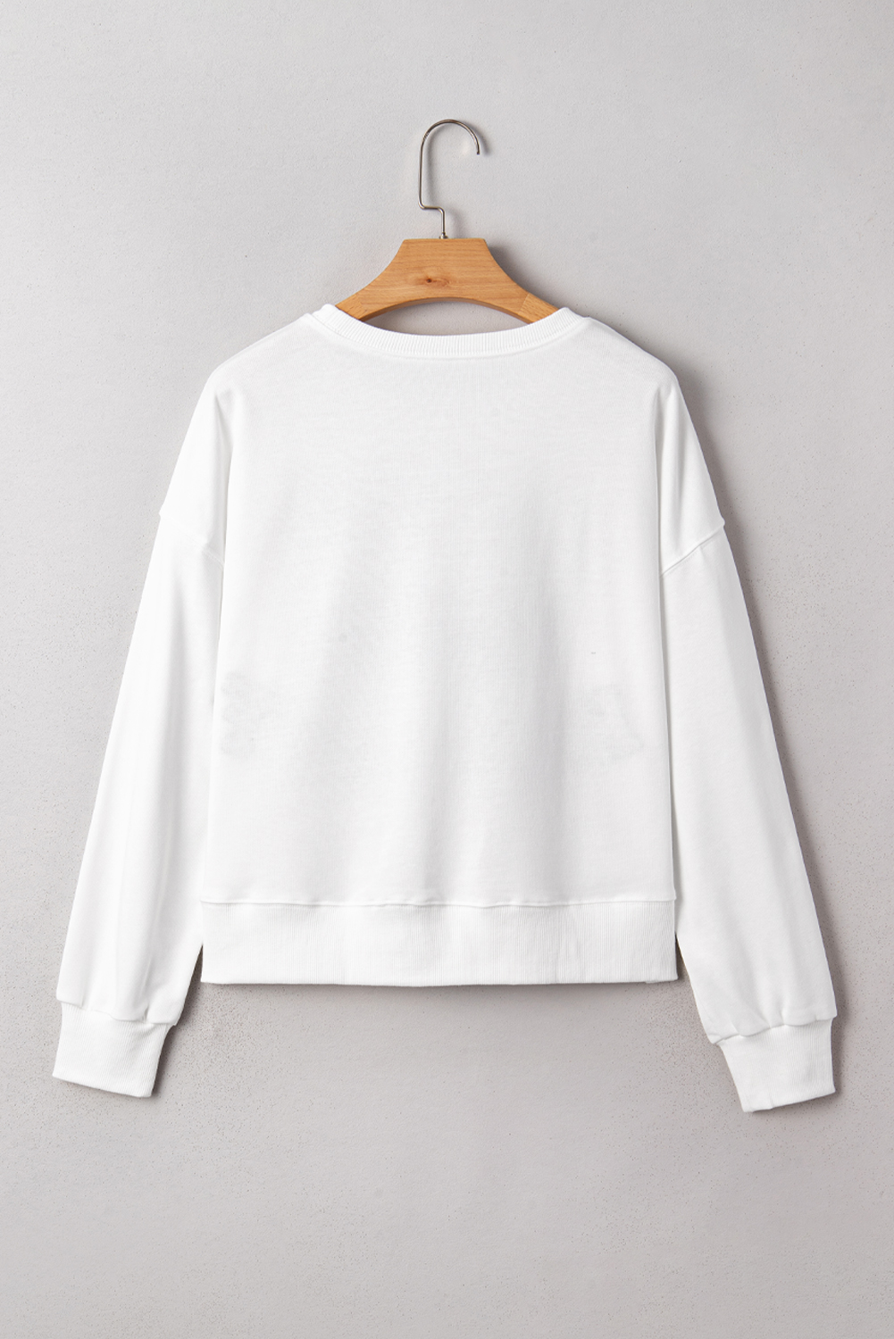 Black CLASSY UNTIL KICKOFF Plush Letter Patched Loose Sweatshirt - loveforevers