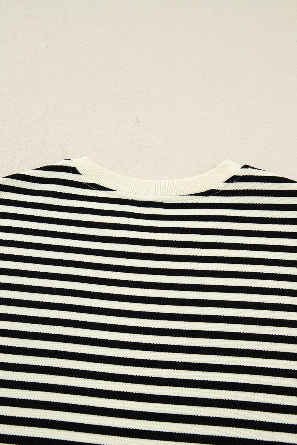 Black Stripe Textured Drop Shoulder Pullover Top Drawstring Mini Skort Two Piece Dress Set - loveforevers
