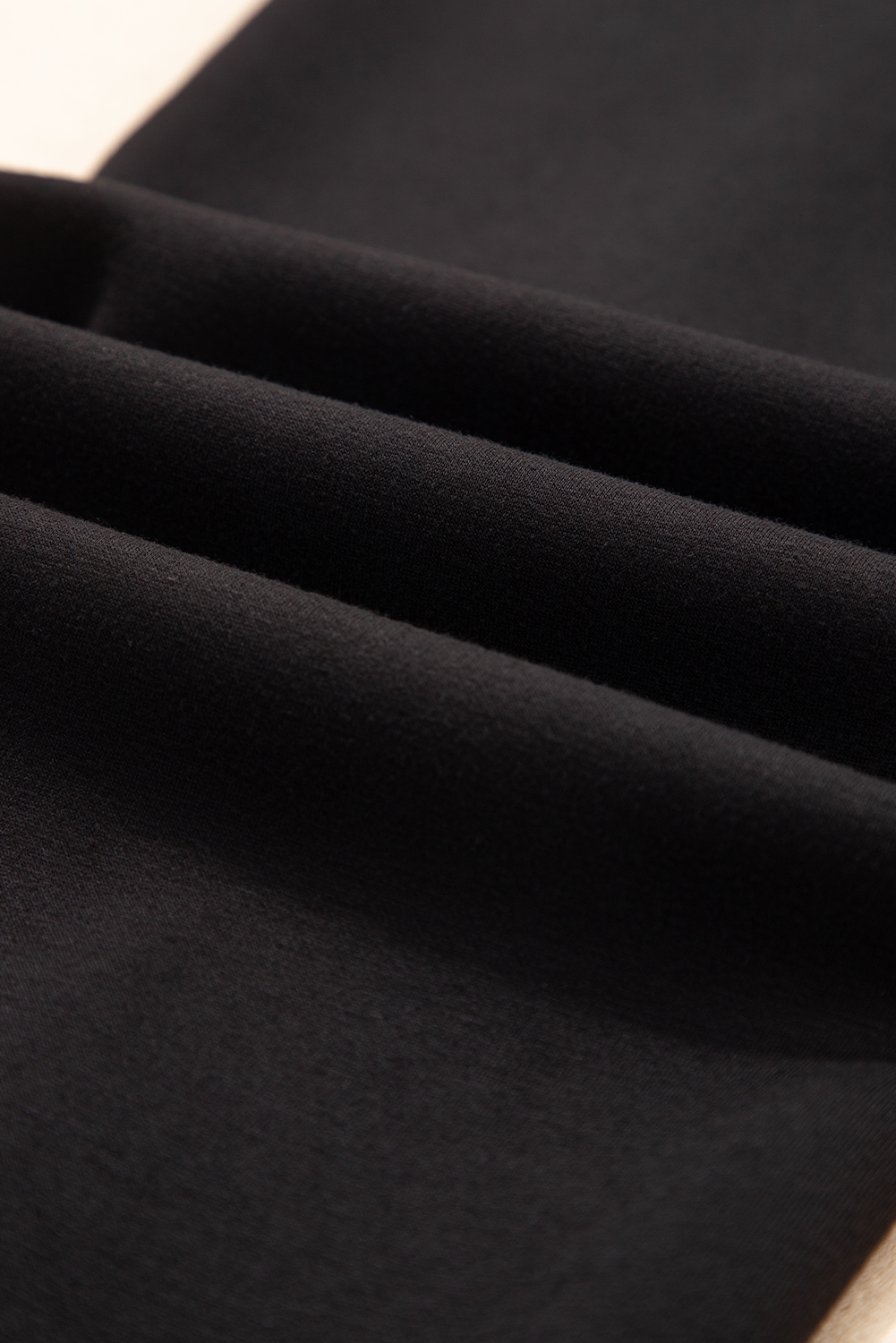 Black Exposed Seam Detail Skinny Drawstring Jogger Pants - loveforevers