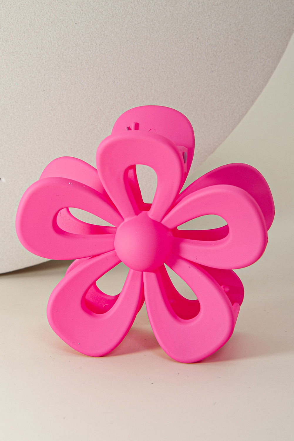 Rose Red Sweet Hollowed Flower Shape Claw Clip - loveforevers