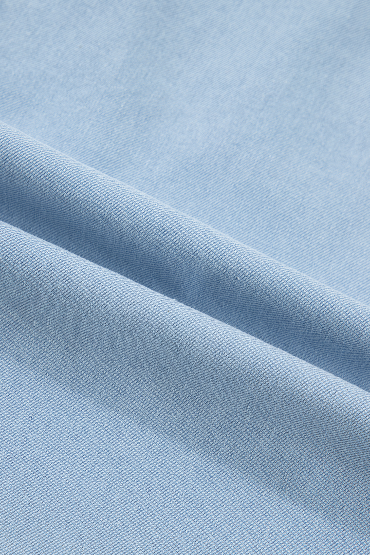 Beau Blue Ruffled Edge Collared Shift Denim Dress with Pockets - loveforevers