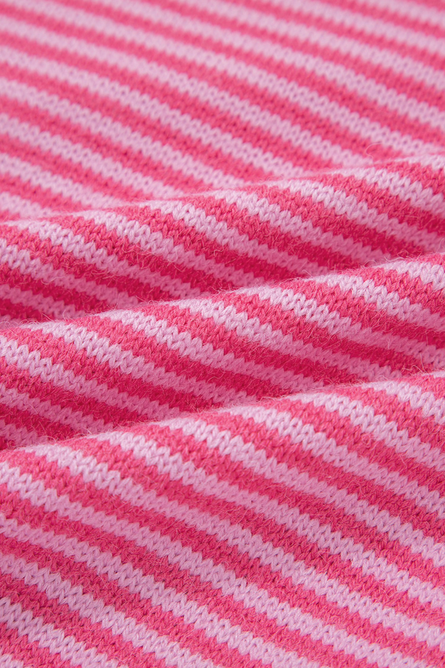 Gray Stripe Contrast Heart Pattern Valentine Knit Sweater - loveforevers