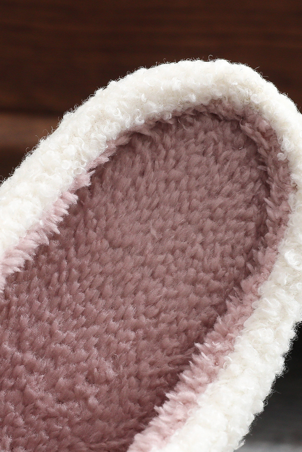 White XO XO Glitter Trim Letter Patched Plush House Slippers - loveforevers