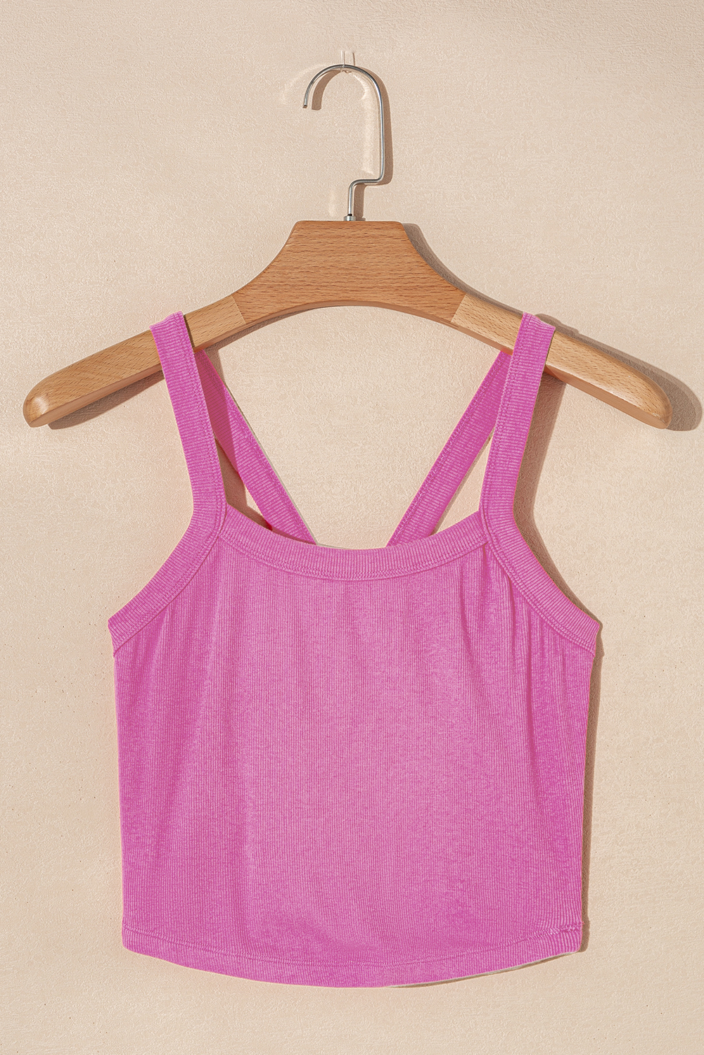 Bonbon Athletic Ribbed Cropped Cami Top - loveforevers
