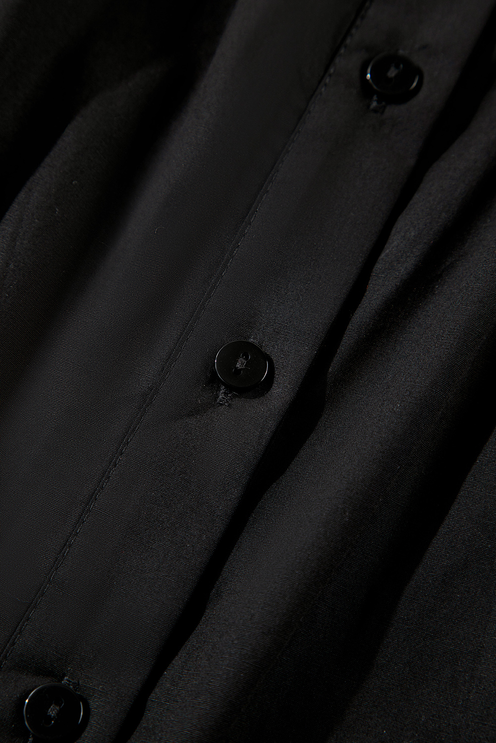 Black Frilly Puff Sleeve Stylish Collared Shirt - loveforevers