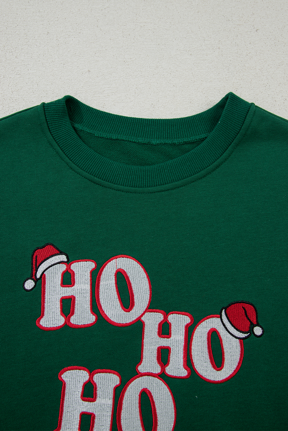 Evergreen Embroidered Letter Graphic Christmas Fashion Sweatshirt - loveforevers