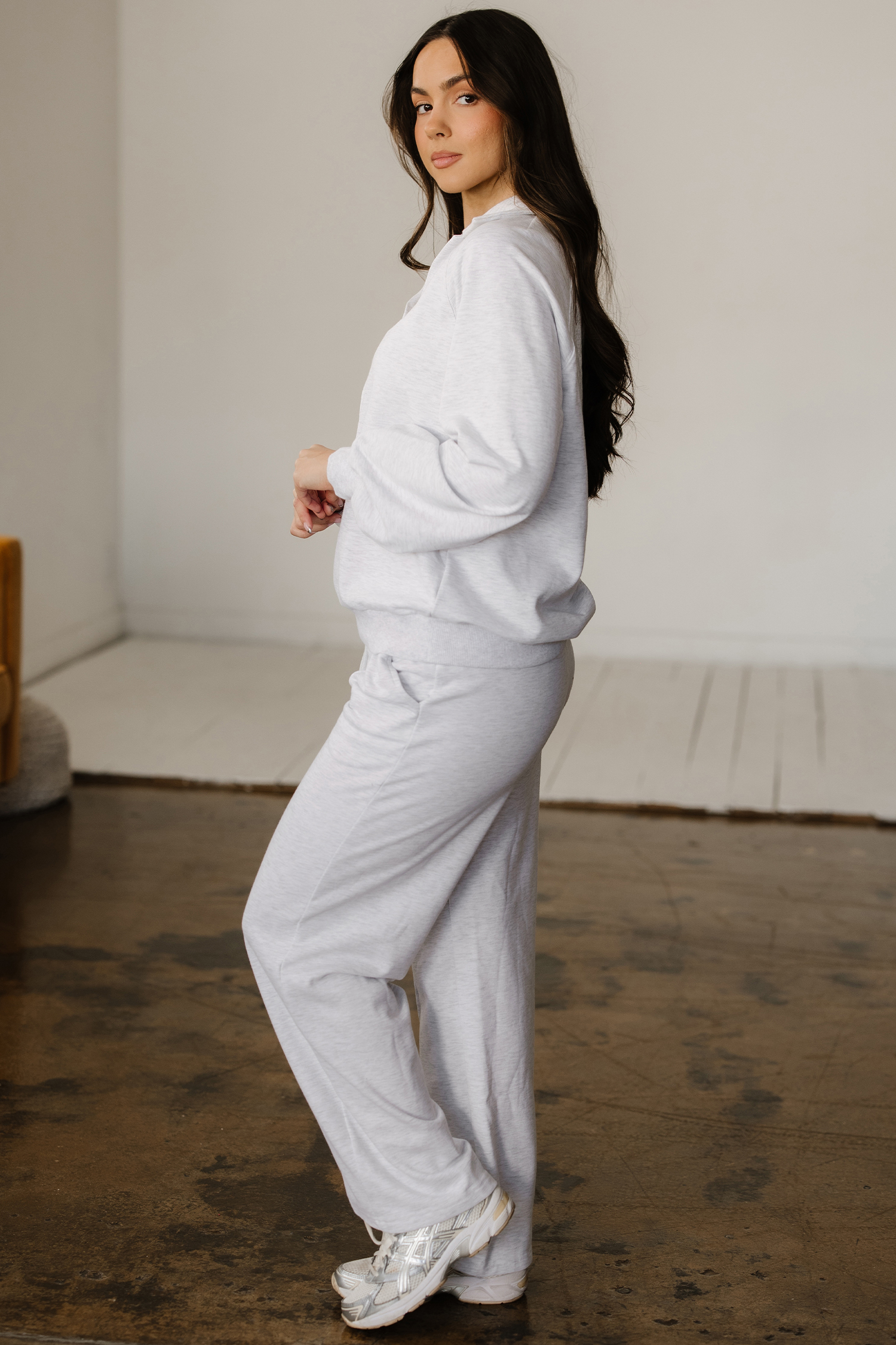 Light Grey Polo Tee Casual Pant Set - loveforevers