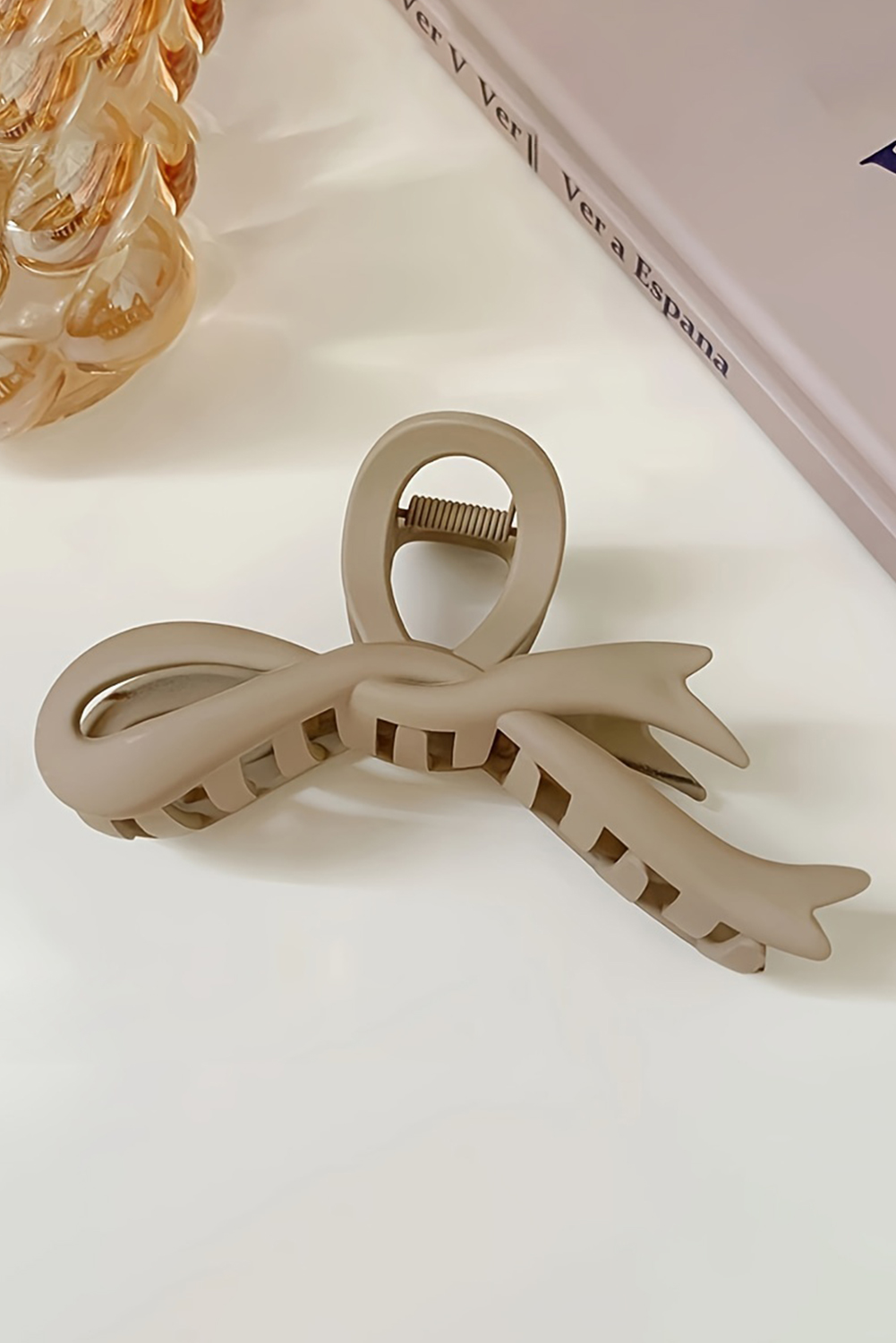 Black Wave Shape Resin Large Hair Claw Clip - loveforevers