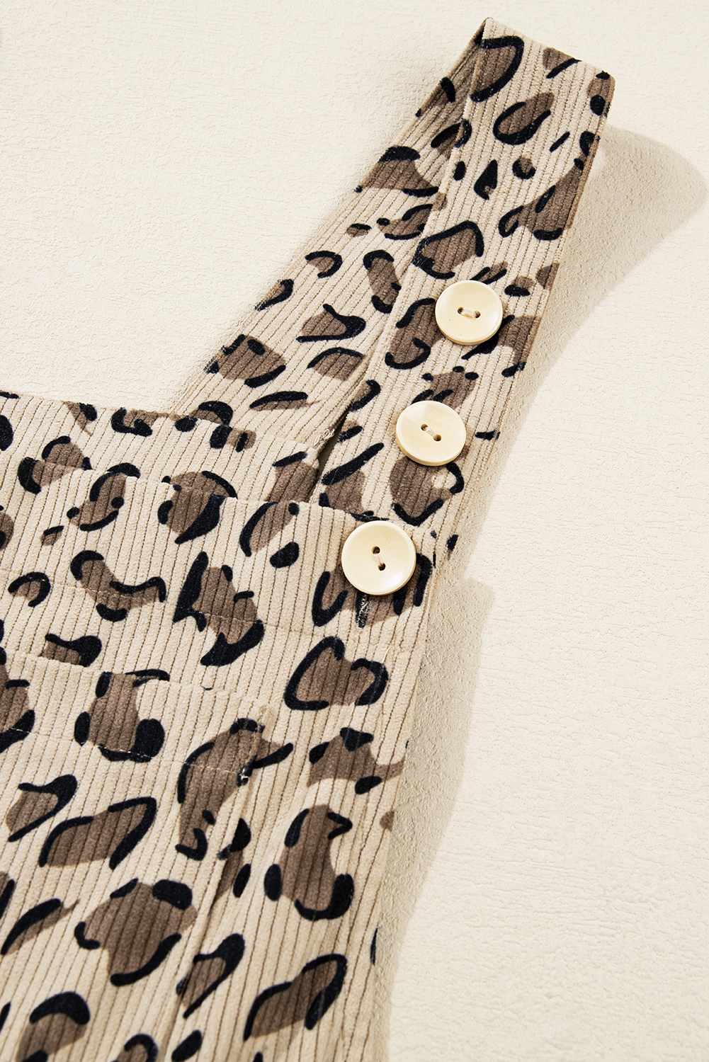 Brown Leopard Bib Wide Leg Jumpsuit - loveforevers