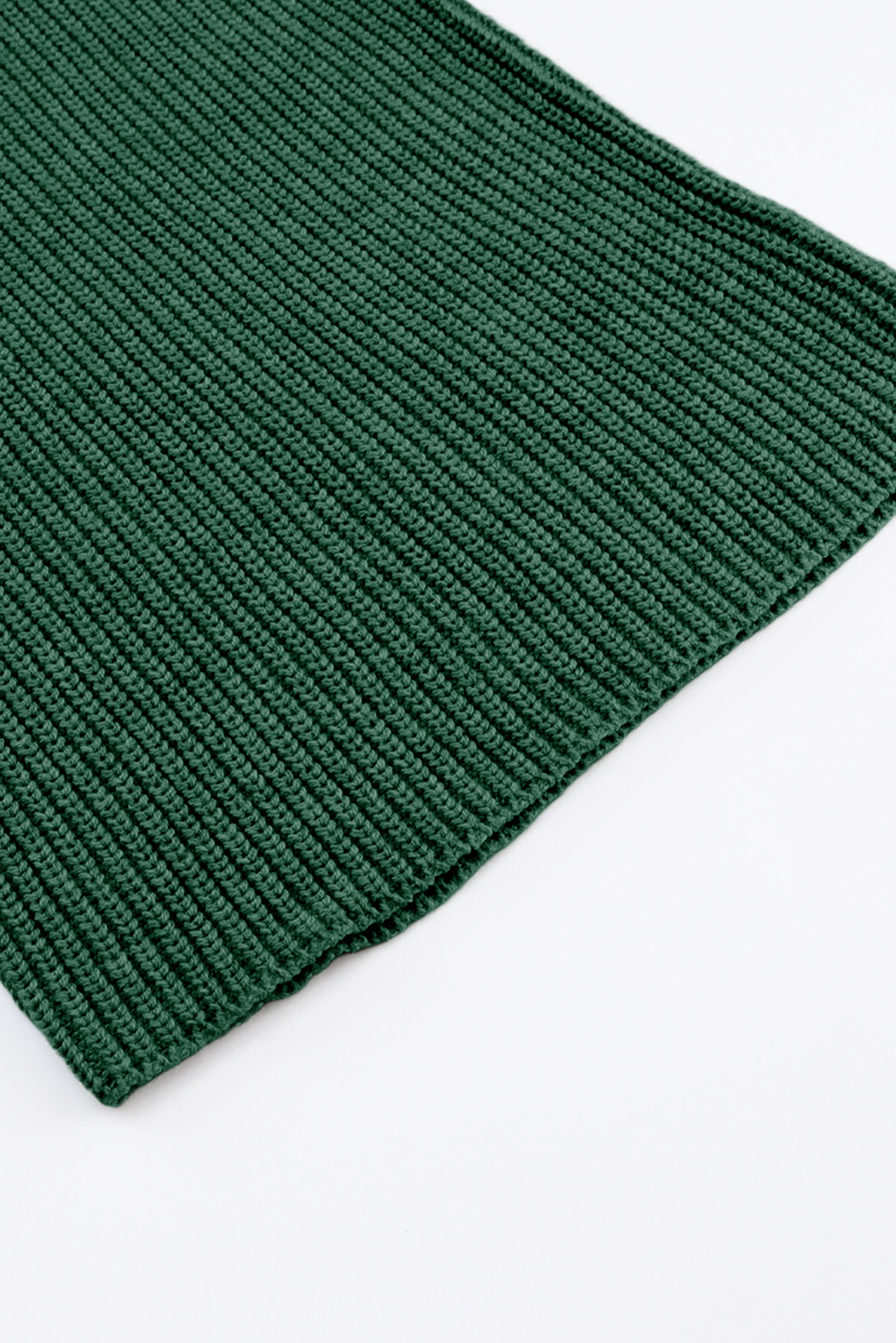 Green Knitted V Neck Sweater and Casual Pants Set - loveforevers