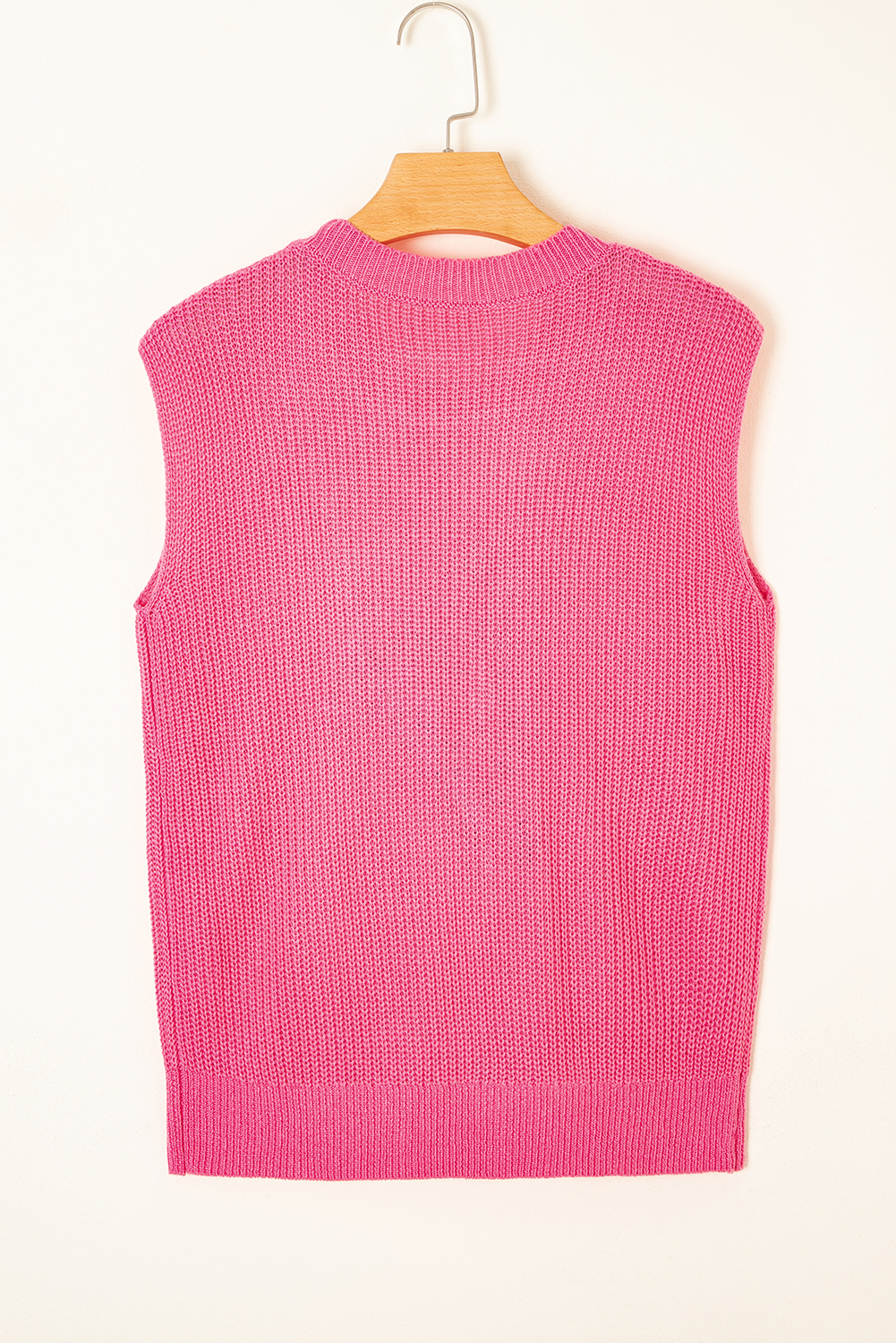 Black Western Cowboy Embroidery Round Neck Sleeveless Sweater - loveforevers