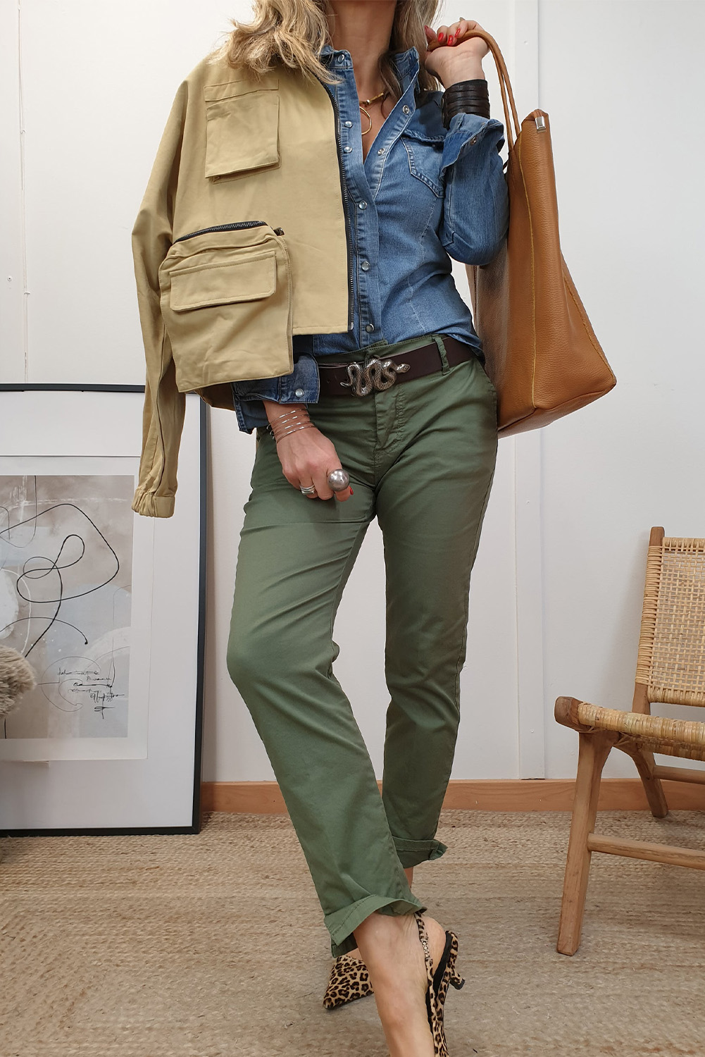 Dusk Blue Flap Pockets Slim Buttoned Denim Shirt - loveforevers