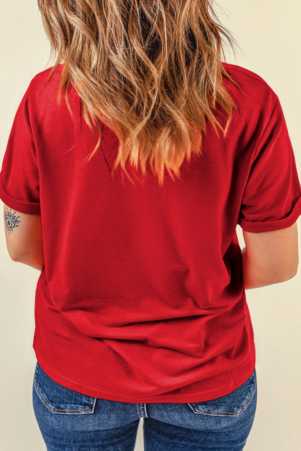 Red Merry Christmas Womens Graphic Tee - loveforevers