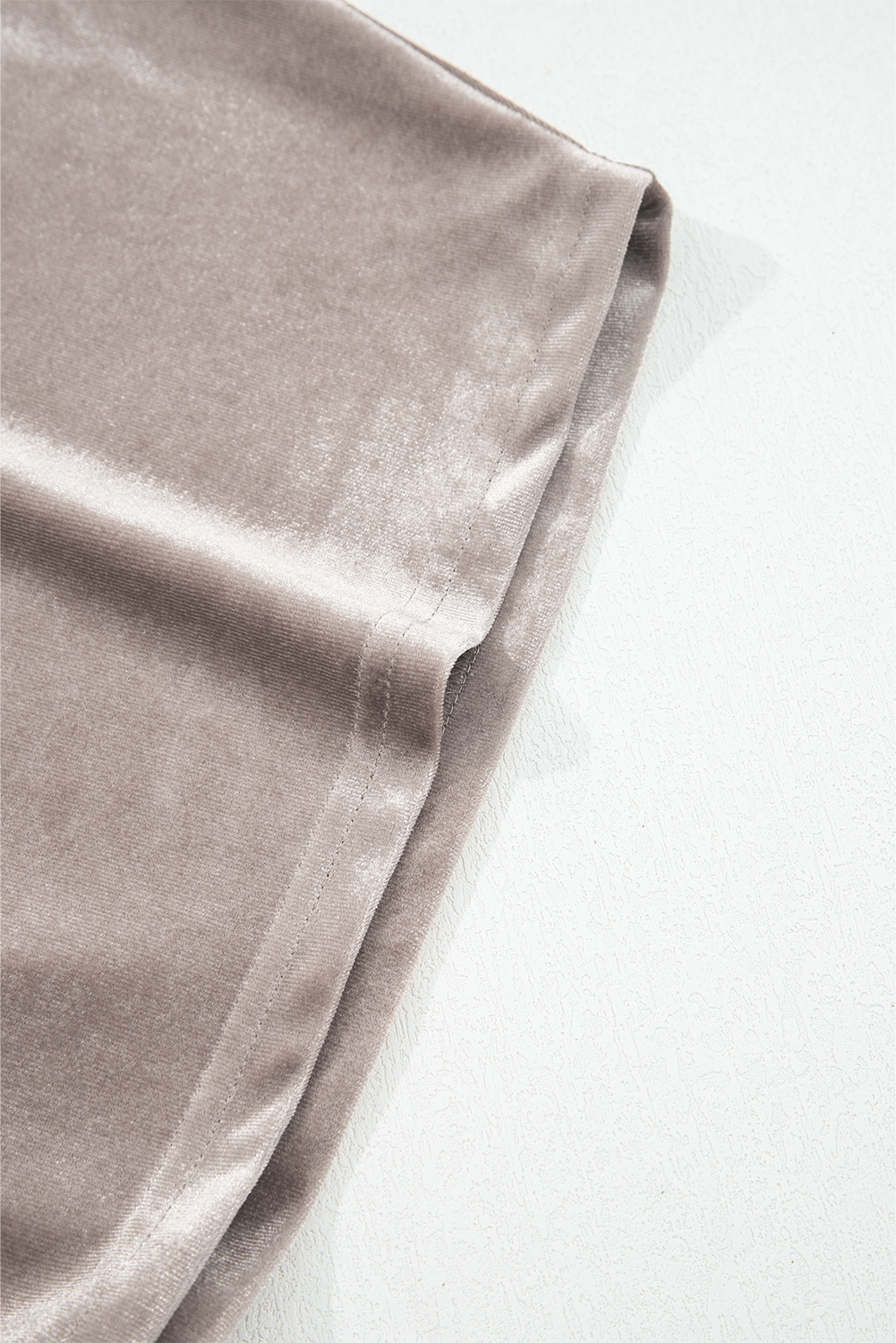 Smoke Gray 3/4 Sleeve Open Front Velvet Kimono - loveforevers