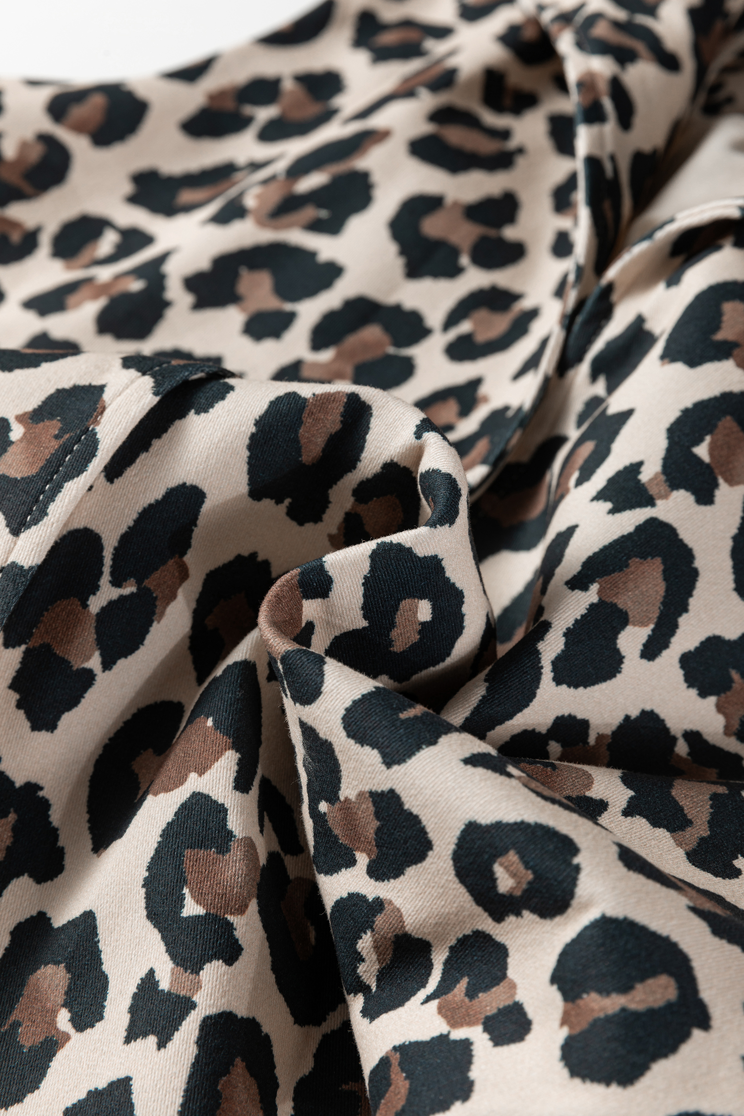 Brown Leopard Open Front Jacket Vest - loveforevers